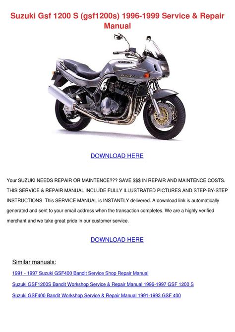 Suzuki gsf 1200 s gsf1200s 1996 1999 service repair manual. - The last town on earth study guide.