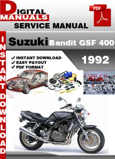 Suzuki gsf 400 bandit gk75a 1992 1993 service repair manual. - How to remove ticks from dogs.