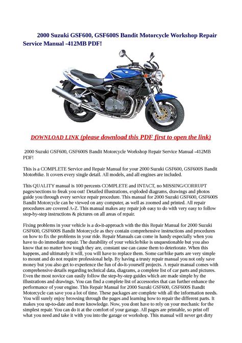 Suzuki gsf600 gsf600s bandit 2000 2001 2002 workshop manual. - Liquid silicone rubber injection molding design guide.