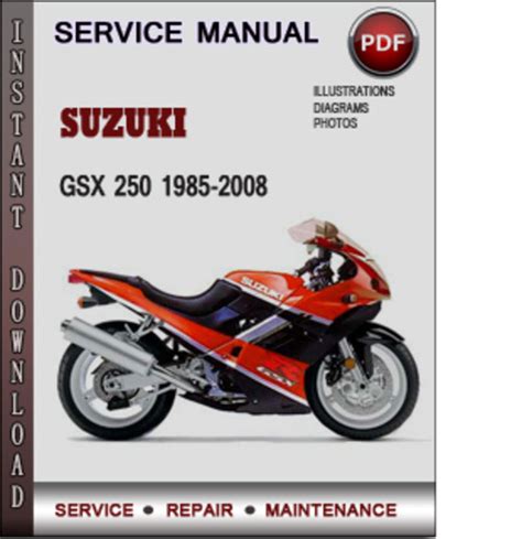 Suzuki gsx 250 1985 2008 factory service repair manual. - Police sergeant situational judgement test study guide.