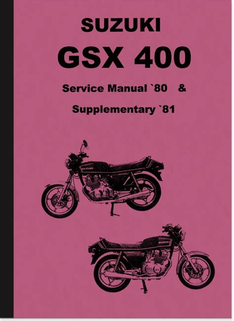 Suzuki gsx 400 e service manual. - Austritt und ausschluss eines gesellschafters aus der personalistischen kapitalgesellschaft.