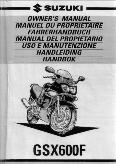 Suzuki gsx 600 f owners manual. - Rêve et ses interprétations en islam.