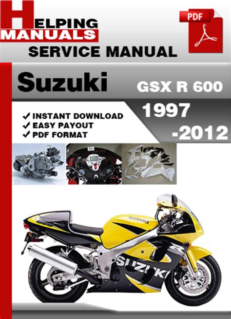 Suzuki gsx r 600 1997 2012 service repair manual. - Haynes discovery 3 owners workshop manual.