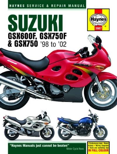 Suzuki gsx600f gsx750f gsx750 1998 2002 manuale di servizio. - Je t'aime, un peu, beaucoup, passionnément.