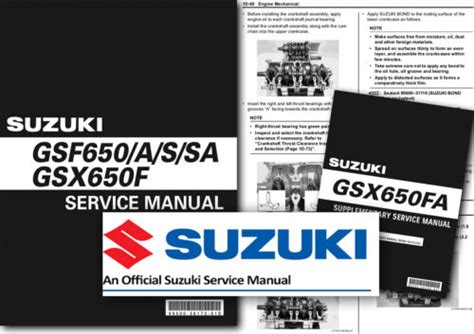 Suzuki gsx650f gsf650 digital workshop repair manual 2007 2009. - Continental o 470 u overhaul manual.
