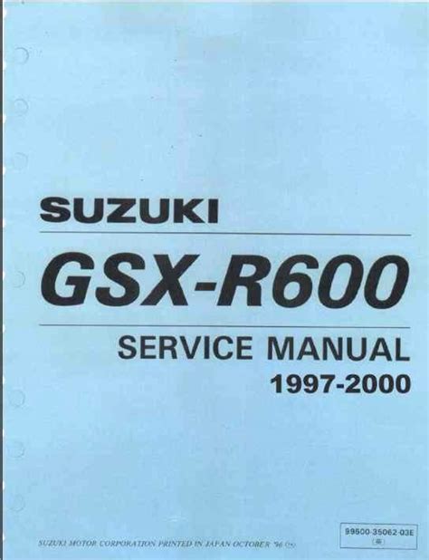 Suzuki gsxr 600 1997 2000 service manual. - Alfa romeo 159 manuale di servizio di riparazione.