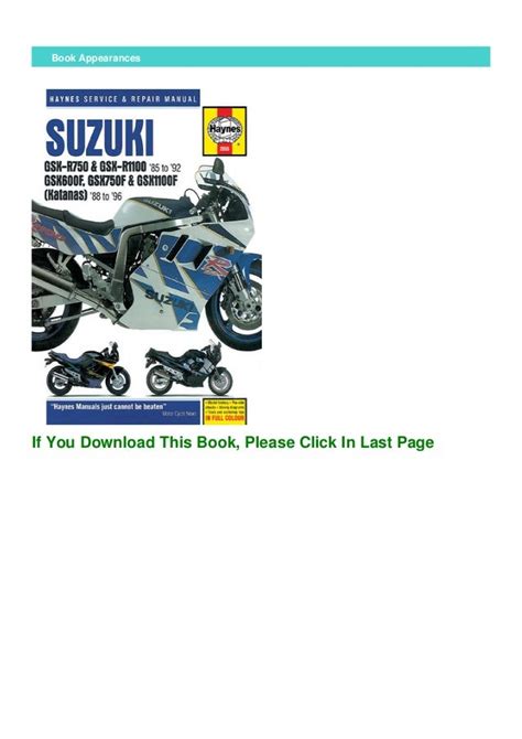 Suzuki gsxr and katana 8896 haynes repair manuals. - Cognitieve aspecten van sociale angst bij kinderen.