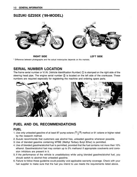 Suzuki gz250 1998 1999 repair service manual. - Honda xr2750 manuale del proprietario del motore idropulitrice.
