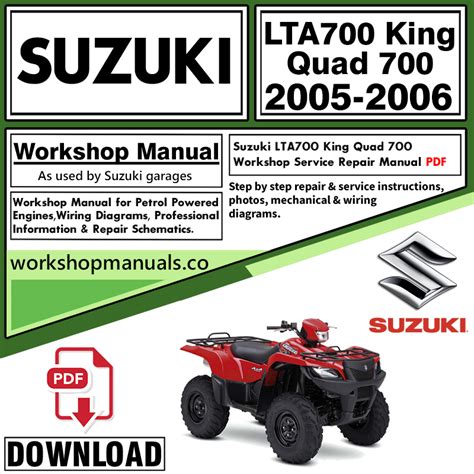 Suzuki king quad 700 service manual. - 2008 2006 pontiac solstice service manual.
