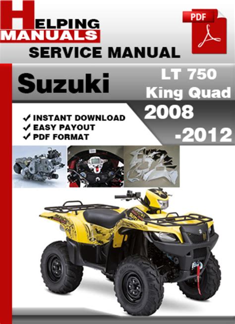 Suzuki lt 750 king quad 2008 2012 manuale di riparazione per servizio di fabbrica. - Scott mcculloch 3 5 75 hp outboard repair service manual.