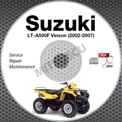 Suzuki lt a500f vinson 500 2002 2007 service repair manual download preview. - A handbook for dna encoded chemistry by robert a goodnow jr.