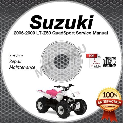 Suzuki lt z50 ltz50 quadsport workshop repair manual all 2006 2009 models covered. - Manual de audi a6 quattro 2002.