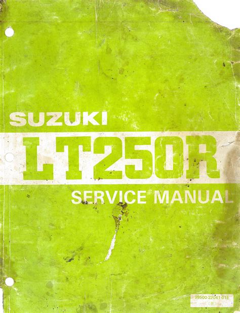 Suzuki lt250r service manual 1985 1986 tradebit. - Offizielles handbuch des wunderuniversums a bis z band 9.