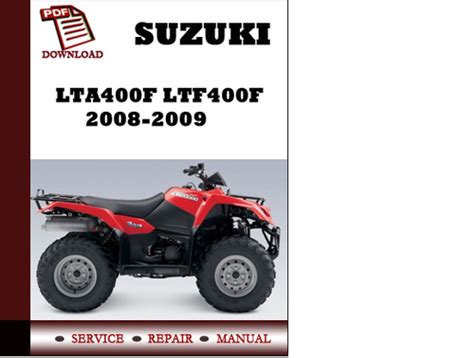Suzuki ltf400f lta400f kingquad full service repair manual 2008 2009. - Vocal power speaking with authority clarity and conviction guidebook.