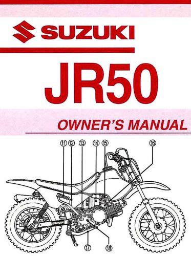 Suzuki motorcycle service manuals jr 50. - Owners manual for springfield m6 scout.