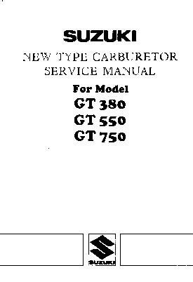 Suzuki new type carburetor service manual gt380 gt550 gt750. - Sta 2023 final exam study guide.