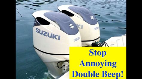 Suzuki outboard warning beeps reset.  when I put a usb stick into the s...