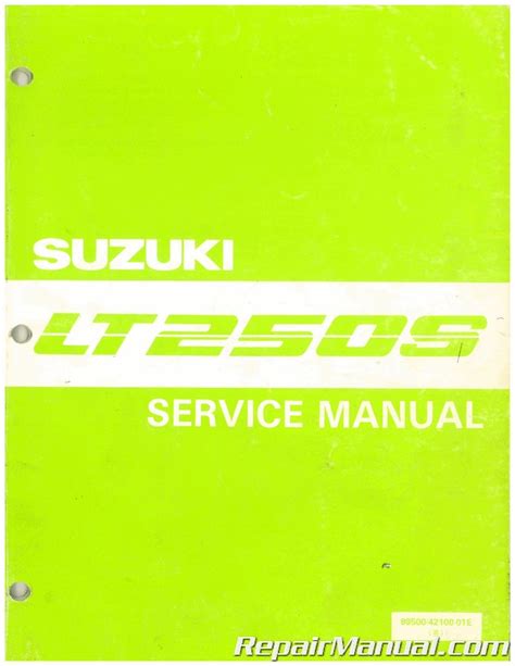 Suzuki quad sport 250 lt250s lt 250s 1989 1990 service repair workshop manual. - 2005 audi a4 shock absorber and strut assembly manual.