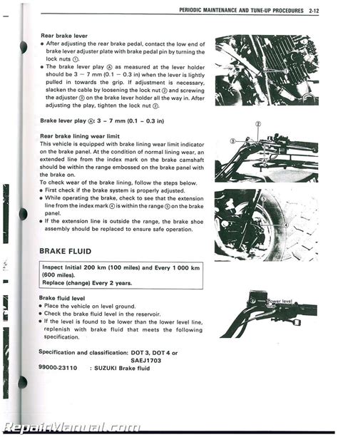 Suzuki quadrunner 250 4x2 service manual. - Hanix h08b bagger service und ersatzteilhandbuch.