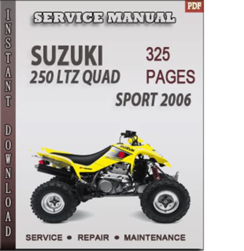 Suzuki quadsport ltz 250 service manual. - La guida di sanford alla terapia antimicrobica 2003.