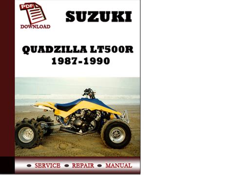 Suzuki quadzilla lt500r 1987 1990 service repair manual. - --und sind am ende am beginn.