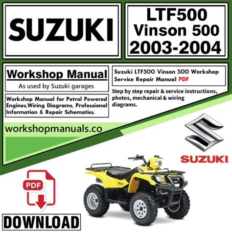 Suzuki repair manual for vinson 500. - Eminent economists ii their life and work philosophies.