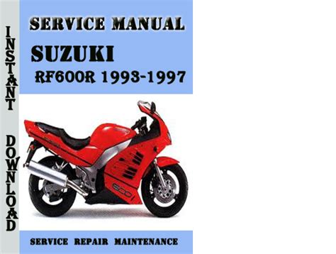 Suzuki rf600r 1993 1997 rf 600r service repair manual. - Commande manuelle du thermostat de tension de ligne.
