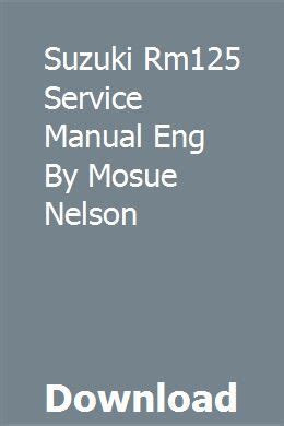 Suzuki rm125 service manual eng by mosue nelson. - Practical handbook of curve design and generation by david h von seggern.
