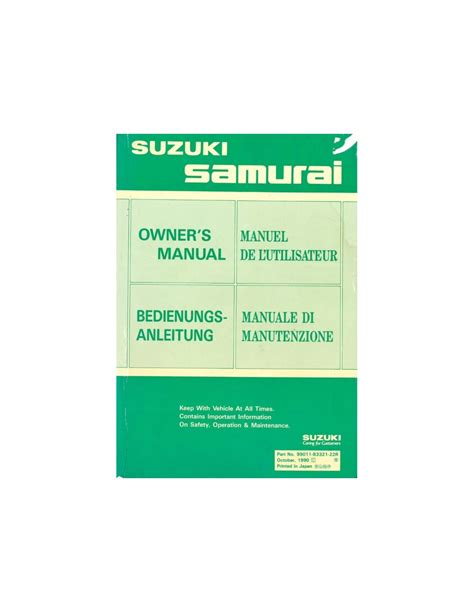 Suzuki samurai 1990 repair service manual. - Il sistema zukertort una guida per il bianco e il nero.