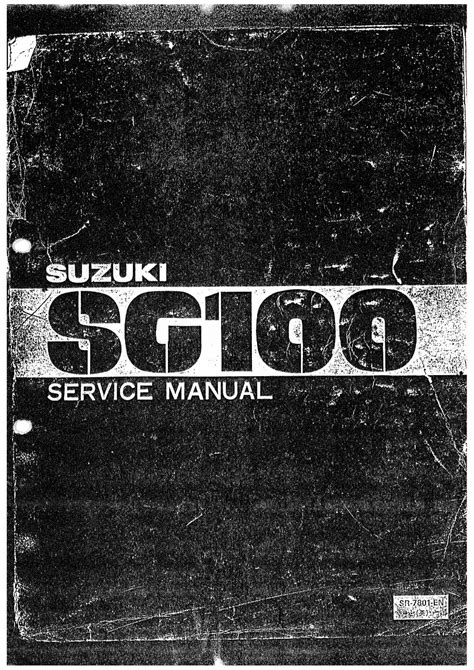 Suzuki sc100 sc 100 1978 manuale di servizio di riparazione. - Pio istituto eliomarino villa albani (anzio)..