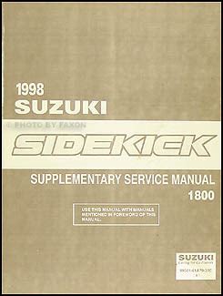 Suzuki sidekick 1988 1998 repair service manual. - Bomag mph 100 soil stabilizer asphalt recycler operating maintenance manual.