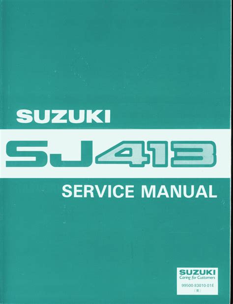 Suzuki sj413 service repair workshop manual. - J8 johnson 1999 8hp outboard manual.