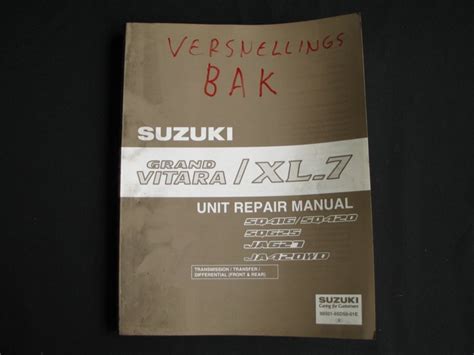 Suzuki sq416 sq420 sq625 vitara grand vitara workshop manual. - Manual em portugues de arcgis 10.