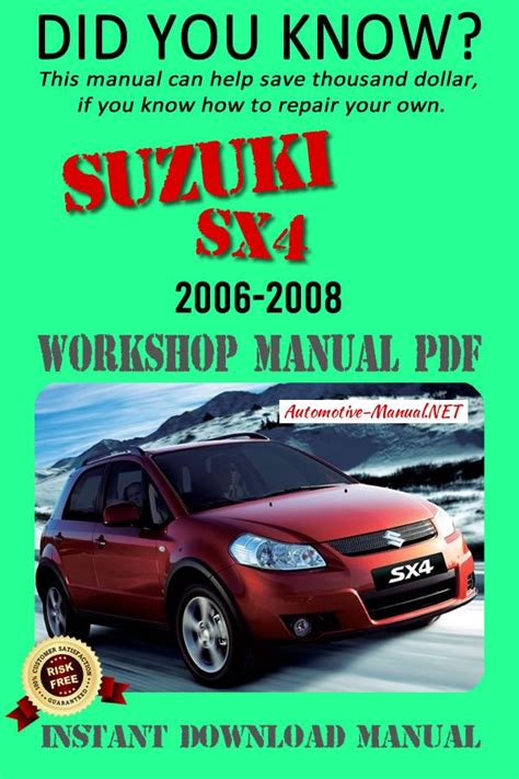 Suzuki sx4 2006 2008 workshop service repair manual. - Dsm 5 manual de diagnostico diferencial.