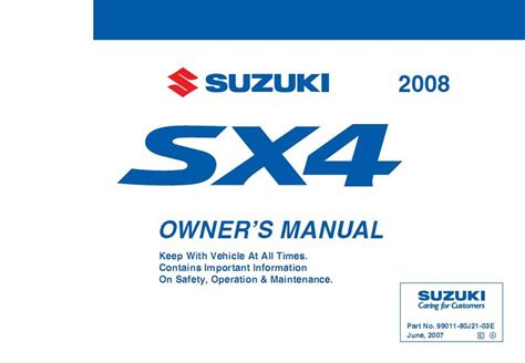 Suzuki sx4 crossover owners manual german. - Manuale del portatile dell inspiron 15 n5050.