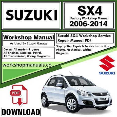 Suzuki sx4 workshop repair manual 2007 2009. - Adult sabbath school teacher training guidelines.