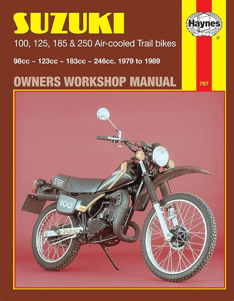 Suzuki ts 100 125 185 250 air cooled trail bikes 1979 to 1989 owners workshop manual by haynes 1999 paperback. - Historia colonial del paraguay y río de la plata.