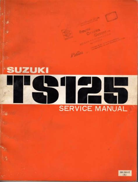 Suzuki ts 125 xe xf xg xh 84 87 manuale di servizio. - Husqvarna ez 54 24 repair manual.