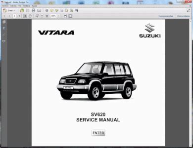 Suzuki vitara 95 v6 h20a service manual. - Beispiel für ein benutzerhandbuch für eine webanwendung.