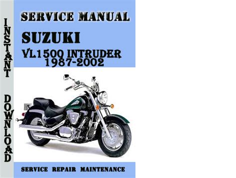 Suzuki vl1500 intruder 1987 2002 manuale di riparazione di servizio. - Elgin pelican s series service manual.