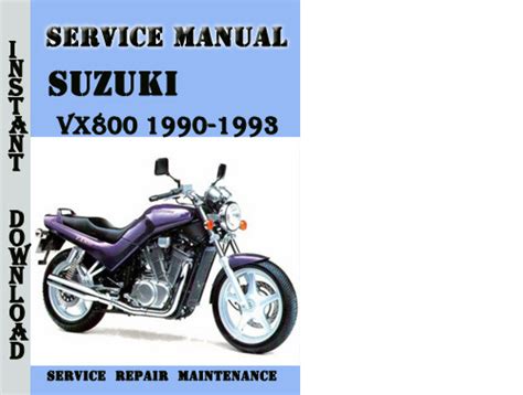 Suzuki vx800 vx 800 1990 1993 full service repair manual. - Guida per tosaerba manuale di riparazione artigiano modello 917270682.