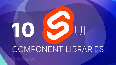 Svelte ui libraries. standard.  Whether opting for component libraries offering pre-des...