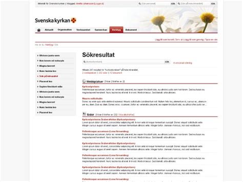 Svenska kyrkan intranät