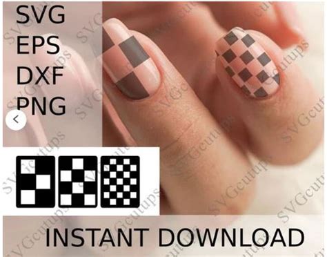 Svg Cricut Nail Decals 69+ SVG File for DIY Machine