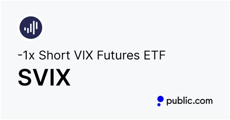 Get the latest -1x Short VIX Futures ETF (SVIX) real-time quote, historical performance, charts, and other financial information to help you make more informed trading and investment decisions.