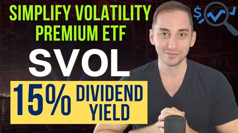 Dec 1, 2023 · Price Change. - $ 0.00 /0.13%. The Simplify Volatility Premium ETF (SVOL) seeks to provide investment results, before fees and expenses, that correspond to approximately one-fifth to three-tenths (-0.2x to -0.3x) the inverse of the performance of the Cboe Volatility Index (VIX) short-term futures index while also seeking to mitigate extreme ... 