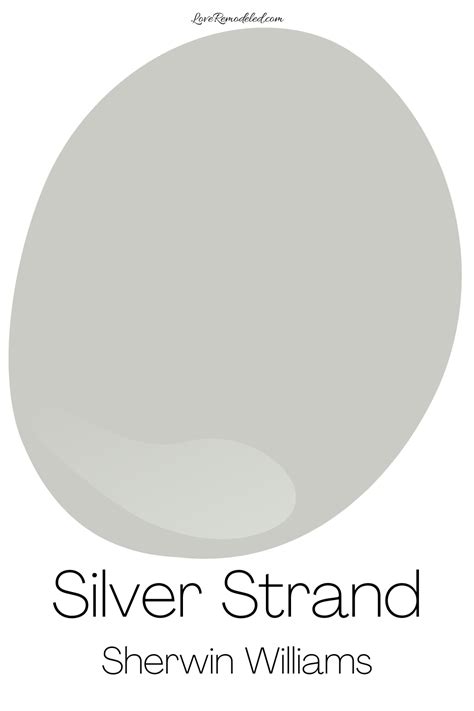 Silver Strand paint color SW 7057 by Sherwin-Williams. View interior and exterior paint colors and color palettes. Get design inspiration for painting projects.. 