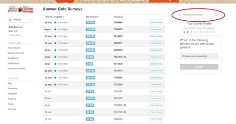 Swagbucks survey. You'll find most paid surveys worth $0.25 to $5.00 on a legit survey site. On Swagbucks, you can find surveys paying up to $20 or more - depending on how detailed the survey is or the needs of the market research firm. For example, in-home product surveys can pay $100 or more. 