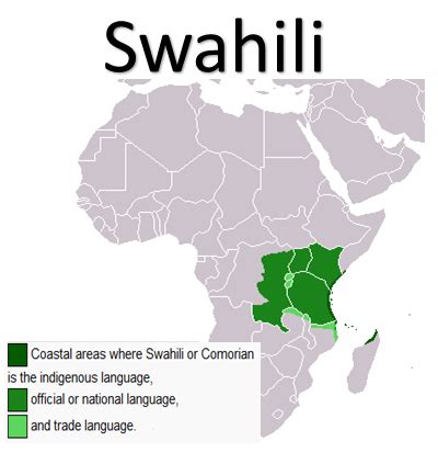 Swahili, also known as Kiswahili, is a Bantu language and the first 
