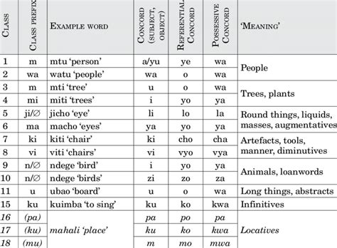 Swahili noun classes. Jan 25, 2010 · The noun classes are the most important aspect of the Swahili language, as they affect everything: possessives, adjectives, demonstrativ es, verbs, etc. b) Moods 